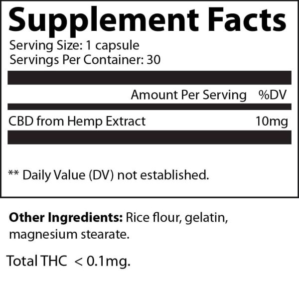 CBD Capsules – CBD Supplement 300mg (30 capsules) - Image 2